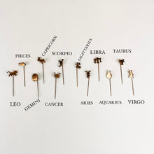Load image into Gallery viewer, Brass Zodiac Pins
