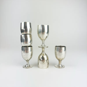 Set of 6 Silver Cordials