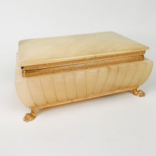 Load image into Gallery viewer, Genuine Alabaster Footed Stash Box
