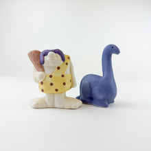 Load image into Gallery viewer, Ceramic Dinosaur and Flintstone Salt and Pepper Shakers
