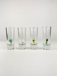 Set of Flower Shot Glasses