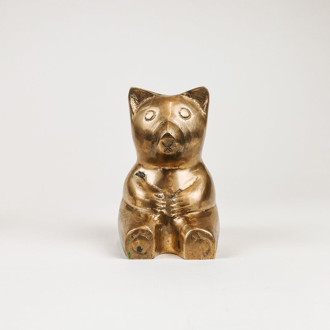Brass Black Bear