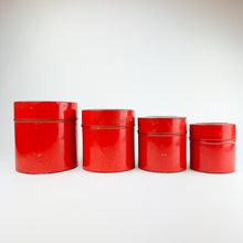 Load image into Gallery viewer, Set of 4 Vintage Nesting Canisters

