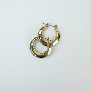 Vintage Gold Tone Hoops