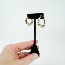 Load image into Gallery viewer, Vintage Gold Tone Hoops

