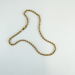 Vintage Gold Rope Chain