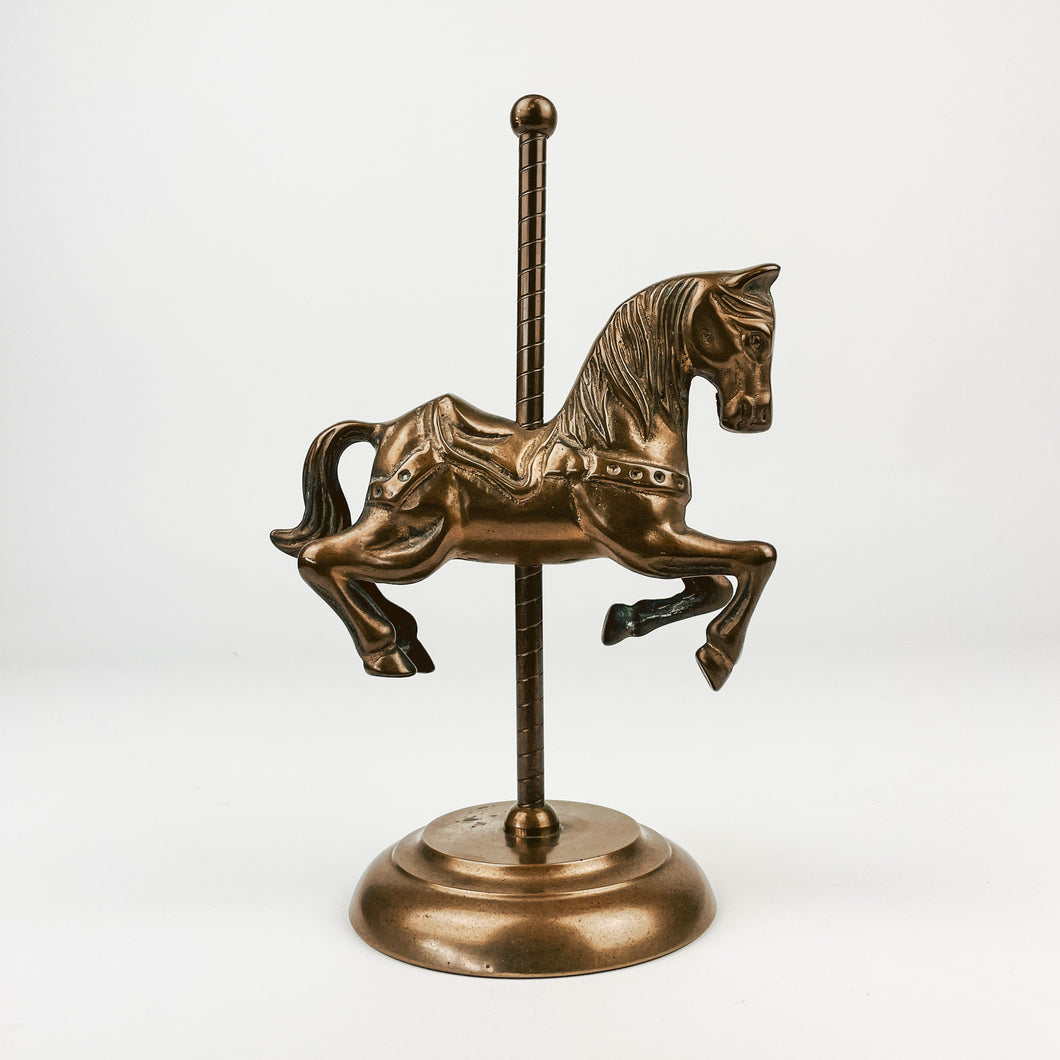 Brass Carousal Horse