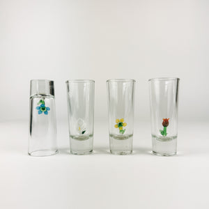 Set of Flower Shot Glasses