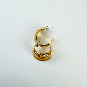 Vintage Gold Tone Hoops