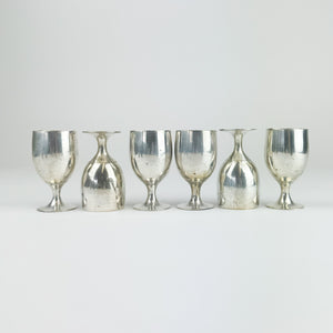 Set of 6 Silver Cordials