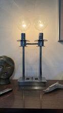 Load image into Gallery viewer, Mid Century Chrome Double Lamp
