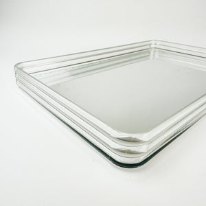 Lucite Rimmed Mirror Tray