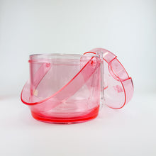 Load image into Gallery viewer, Pink Lucite Ice bucket
