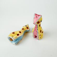 Load image into Gallery viewer, Stitched Giraffe Salt and Pepper Shakers
