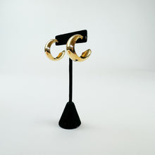 Load image into Gallery viewer, Vintage Gold Tone Hoops
