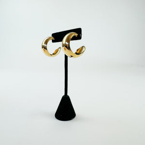 Vintage Gold Tone Hoops
