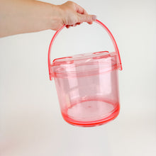 Load image into Gallery viewer, Pink Lucite Ice bucket
