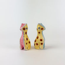 Load image into Gallery viewer, Stitched Giraffe Salt and Pepper Shakers
