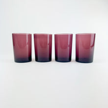 Load image into Gallery viewer, Set of 4 Burgundy Glasses

