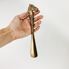 Load image into Gallery viewer, Brass Horse Shoe Horn
