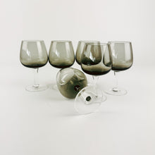 Load image into Gallery viewer, Set of 6 Smoked Port Glasses
