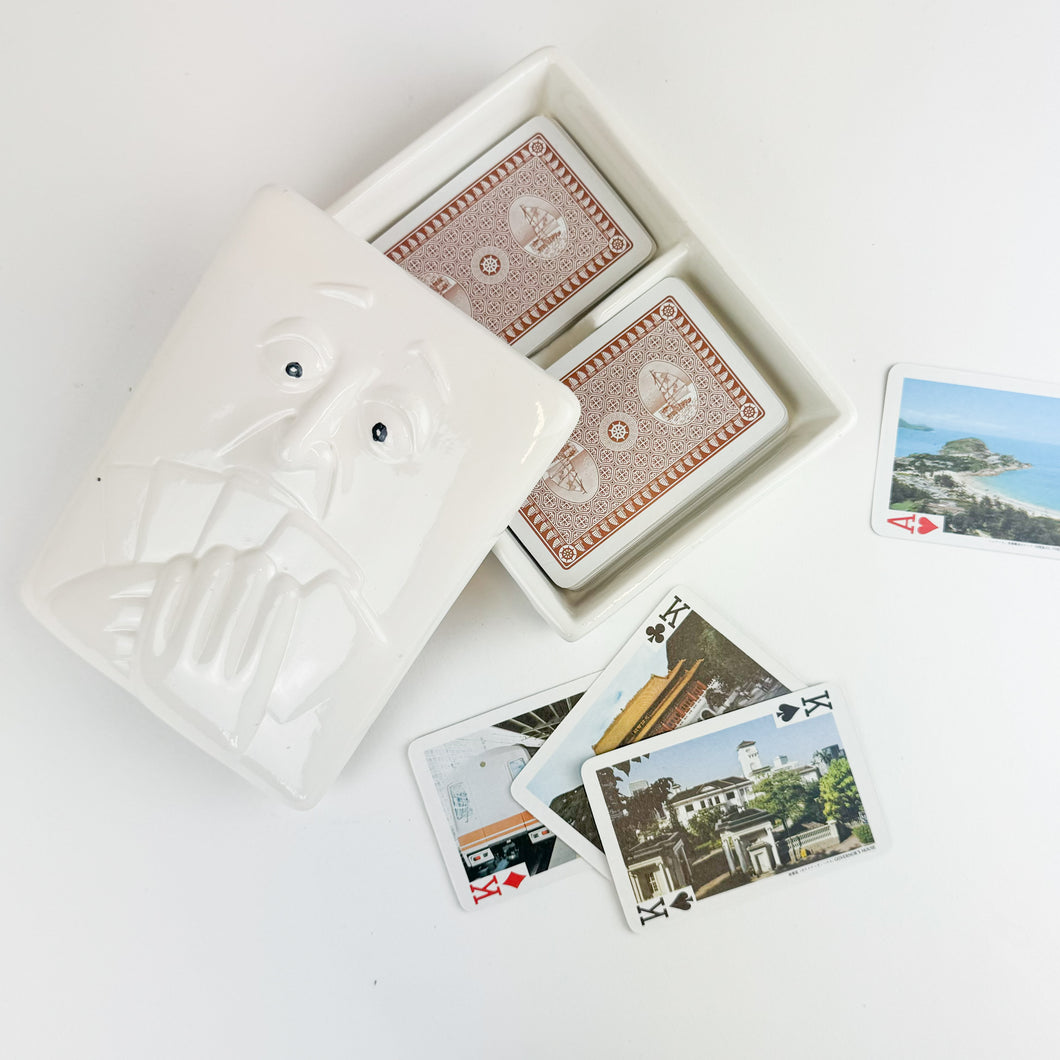 Face Card Holder with Lid