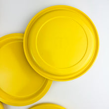Load image into Gallery viewer, Set of 4 Yellow Melamine Plates
