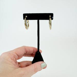Vintage Gold Tone Hoops