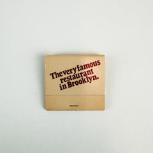Load image into Gallery viewer, Vintage Gage &amp; Tollner Matchbook
