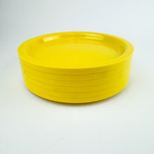 Load image into Gallery viewer, Set of 4 Yellow Melamine Plates
