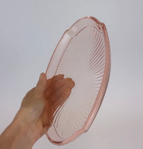 Pink Glass Tray