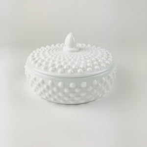 Opaque Hobnail Glass Stasher