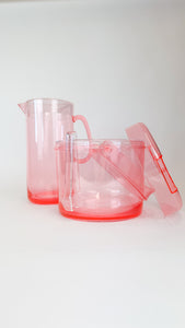 Pink Lucite Pitcher