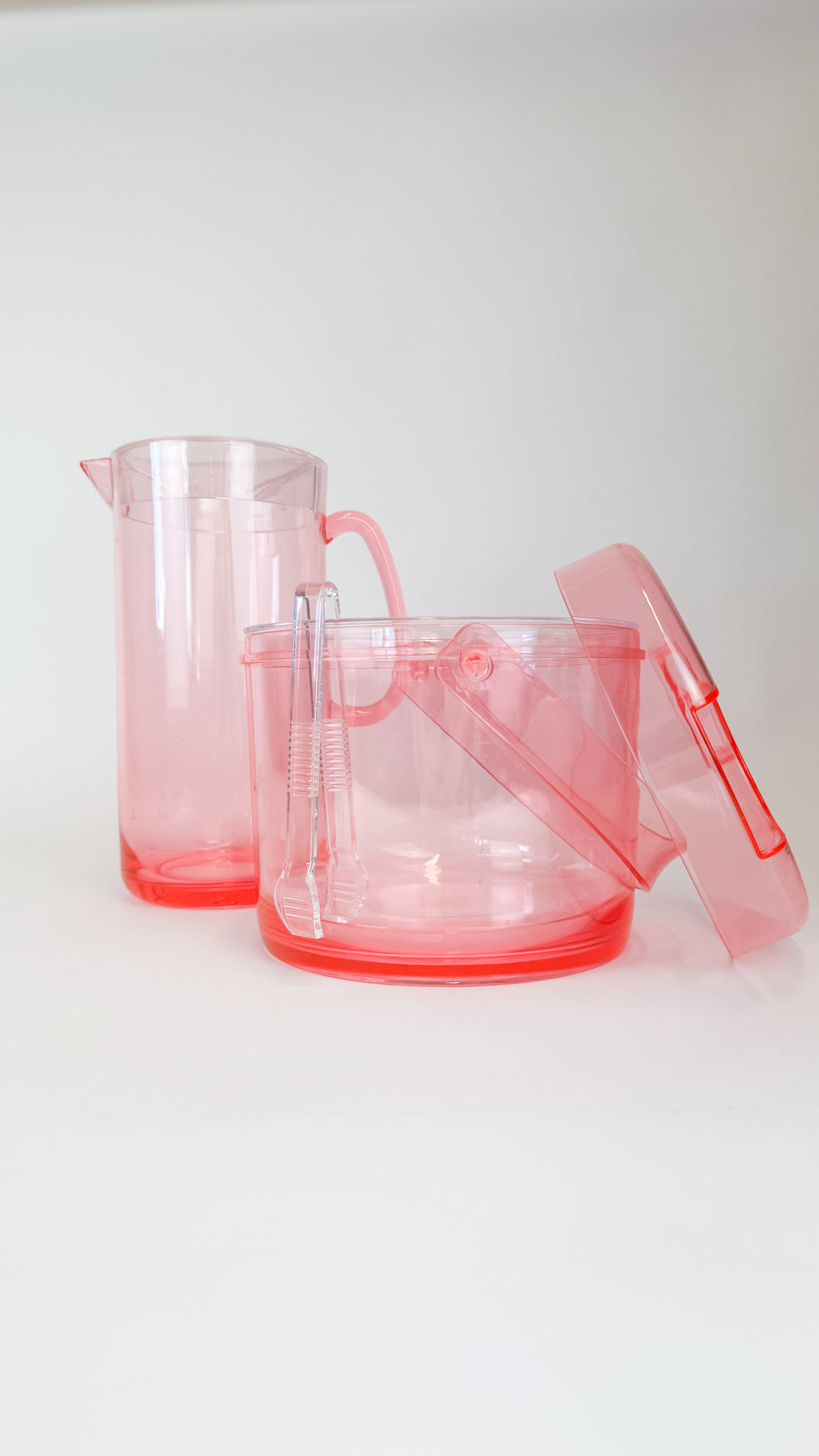 Pink Lucite Pitcher