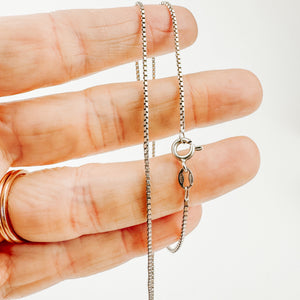 925 Silver Box Chain Necklace