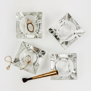 Set of 4 Crystal Salt Dips