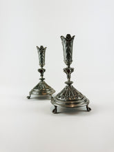 Load image into Gallery viewer, Silver Gothic Candlestick Holder
