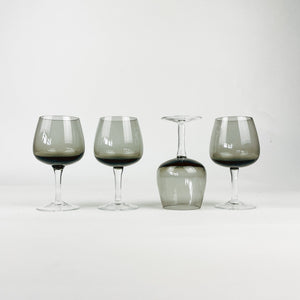 Set of 4 Smoked Port Glasses