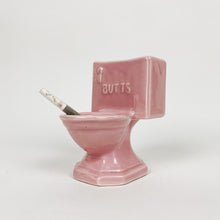 Load image into Gallery viewer, Butts Pink Ceramic Toilet Ashtray
