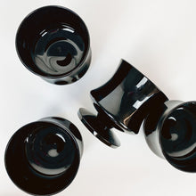 Load image into Gallery viewer, Set of 4 Black glass Snuffers

