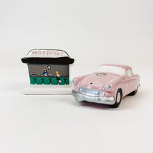 Load image into Gallery viewer, Hot Dogs and Hot Wheels Salt and Pepper Shakers
