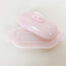 Load image into Gallery viewer, Pink Milk Glass Butter Dish
