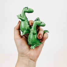 Load image into Gallery viewer, Hugging Dinosaur Salt and Pepper Shakers
