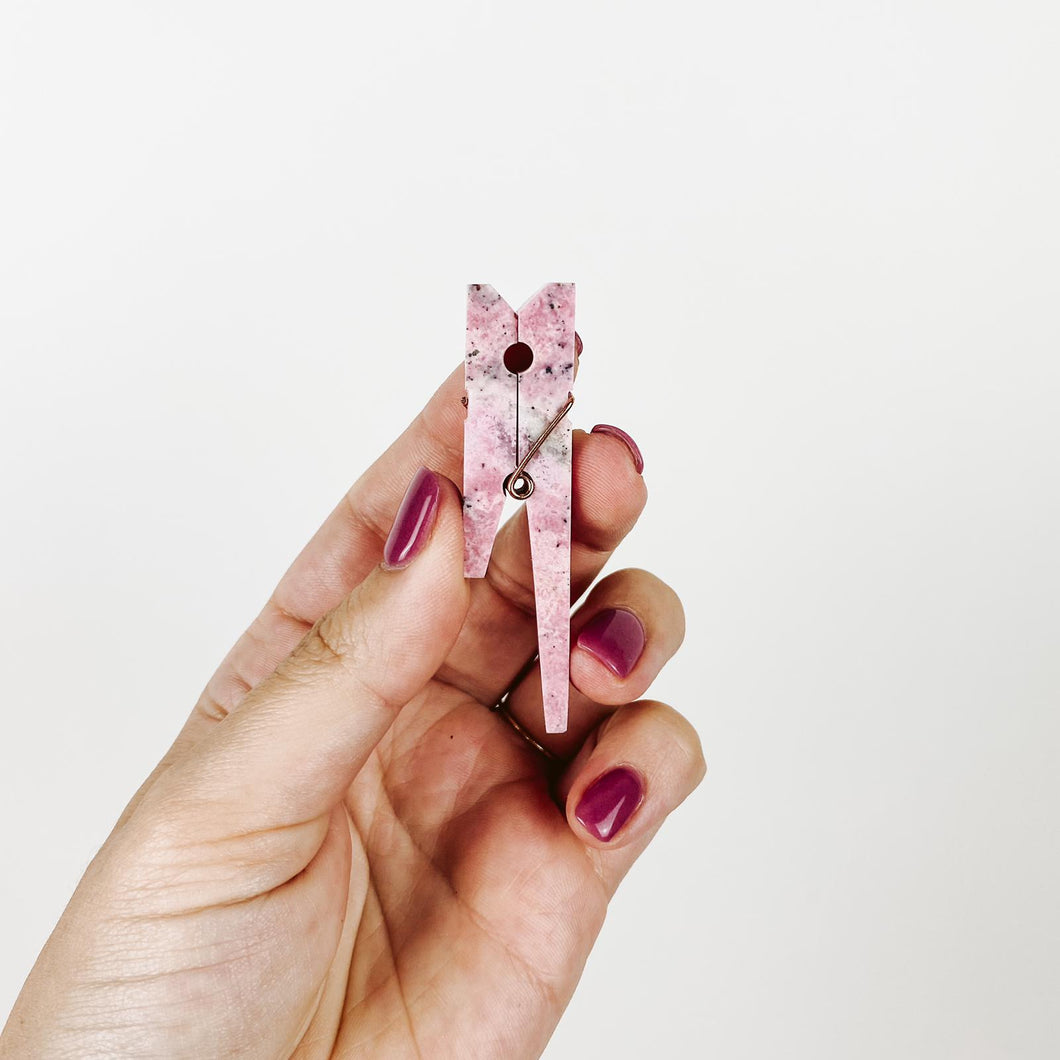 Pink Rhodonite Smoke Clip