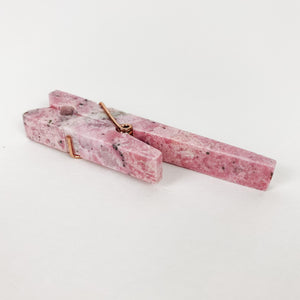 Pink Rhodonite Smoke Clip