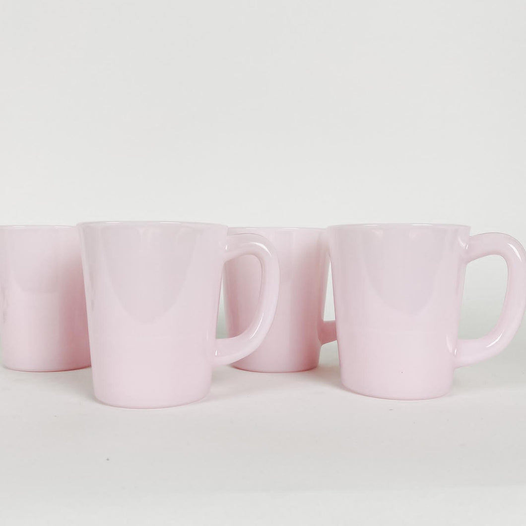 Glass Coffee/Tea Mug in Milk Pink - Sold Individually