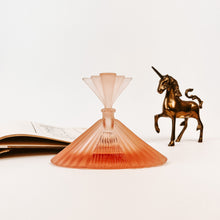 Load image into Gallery viewer, Frosted Pink Deco Perfume Bottle
