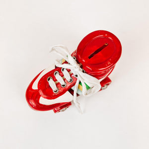 Vintage Roller Skate Coin Bank
