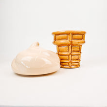 Load image into Gallery viewer, Vanilla Ice Cream Cone Cookie Jar
