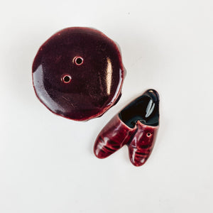 Footstool and Slippers Salt and Pepper Set